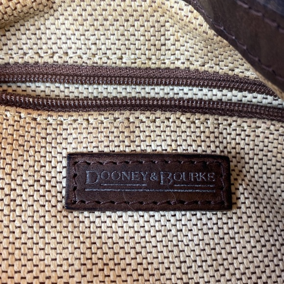 Dooney & Bourke Red Crocodile Embossed Leather Hobo - Picture 11 of 14